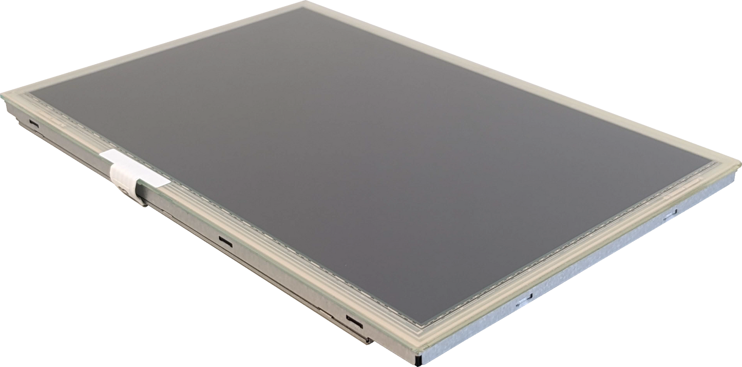 10.1" AUO TFT-LCD P/N: G101EVN01.2 w/ 5-wire resistive touch screen with resistive touch screen controller, perimeter tape bond integration.
